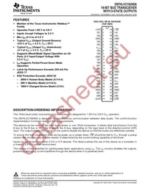 SN74LVC16245ADL datasheet  